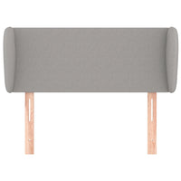 Testiera ad Orecchio Grigio Chiaro 103x23x78/88 cm in Tessuto