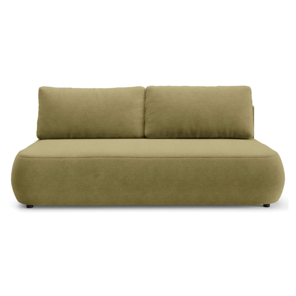 Brugnato, Divano Letto 2 Posti Contenitore, 210x106 cm Verde Chiaro