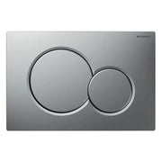 PLACCA 2 TASTI MODELLO SIGMA 01 CROMO SATINATA   GEBERIT