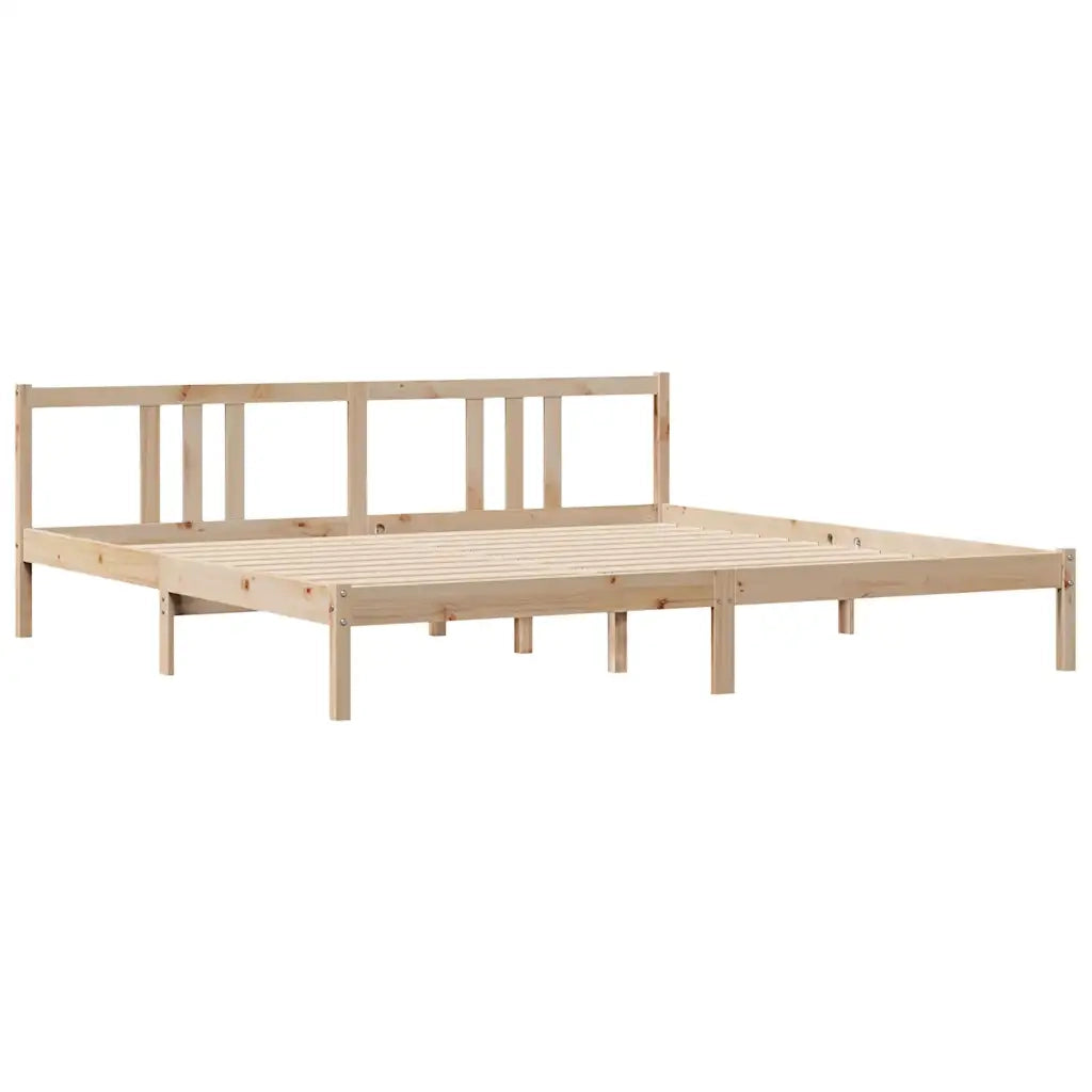 Letto senza Materasso 180x200 cm in Legno Massello di Pino 3301642