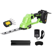 Tagliasiepi Elettrico a Batteria 2 in 1 ¨C zephmum ¨C 20 cm / 10 cm
