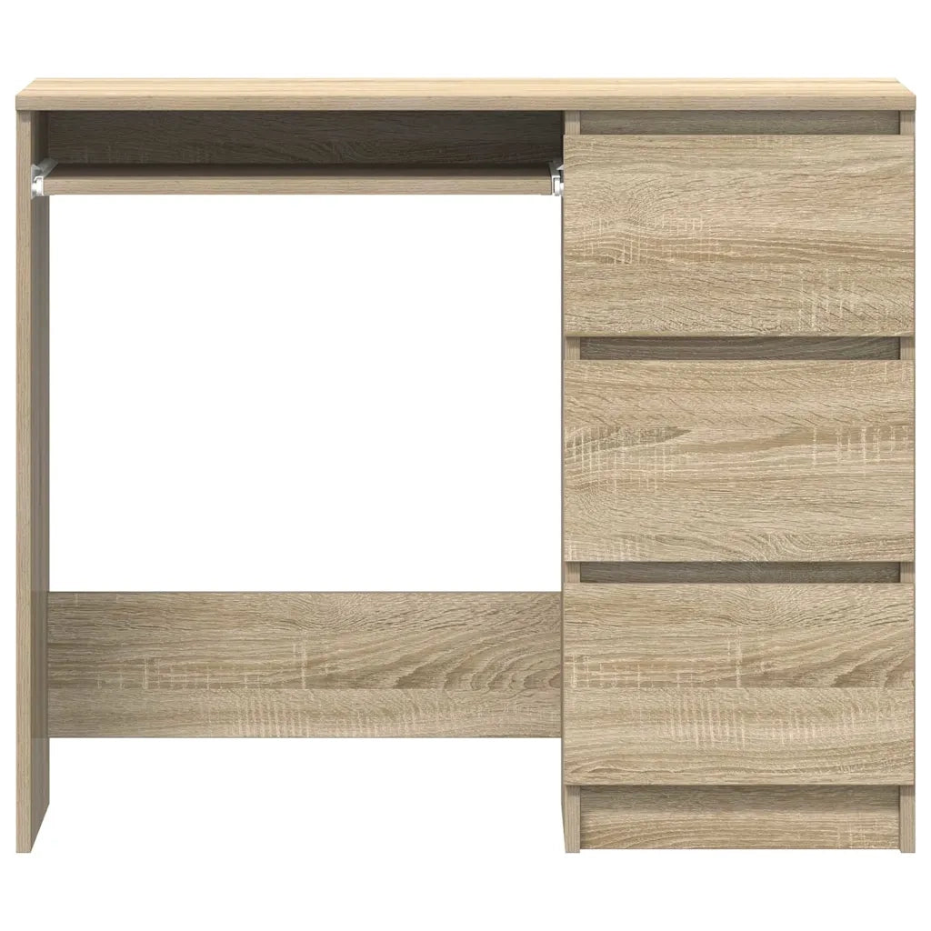 Scrivania | Tavolo da Ufficio Rovere Sonoma 90x45x76 cm in Legno Multistrato