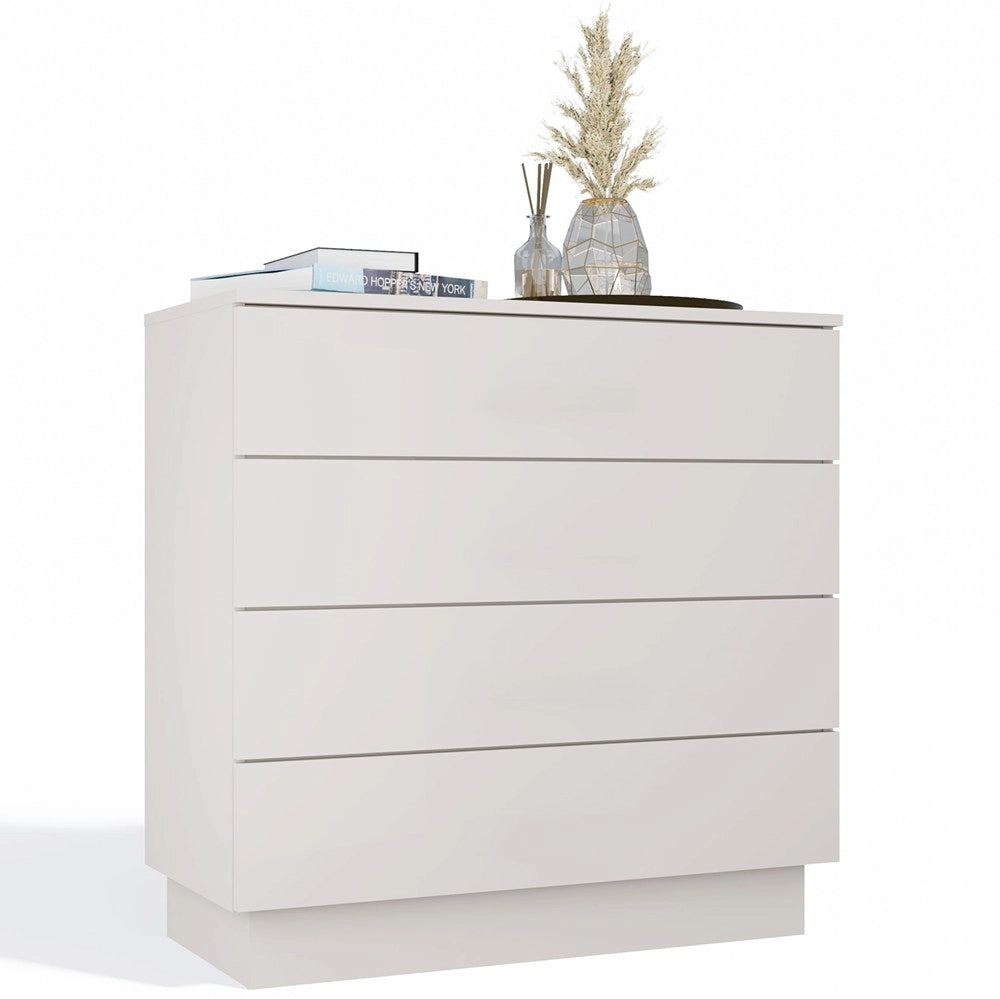 Cassettiera AMBER 4s mobile 4 cassetti per camera da letto e soggiorno cashmere beige