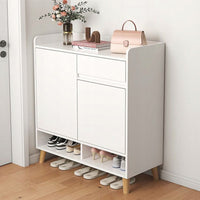 Scarpiera da 90x60x32 cm, finitura bianca, ideale per l'ingresso.