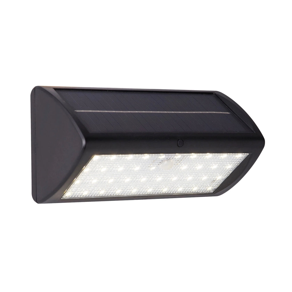 Applique Moderna Solare Policarbonato Nero Bianco Led 5W 3000K
