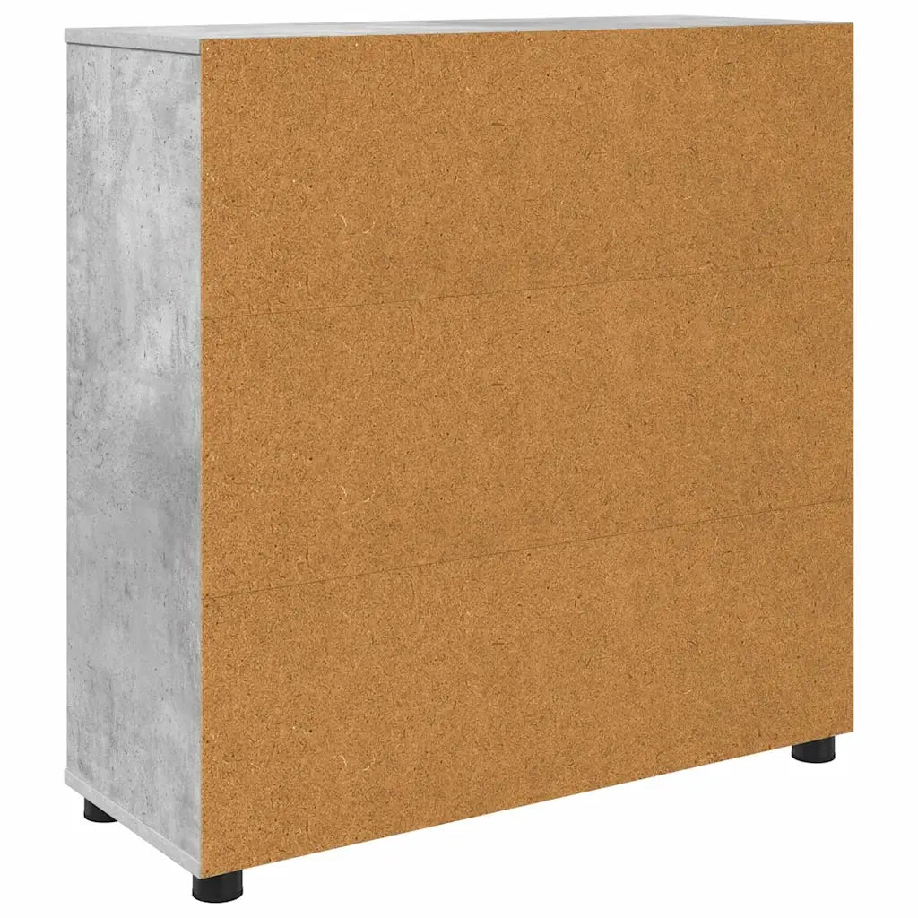 Armadio Grigio cemento 80 x 31 x 81 cm Legno multistrato