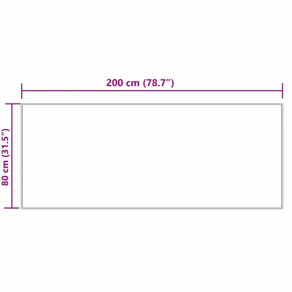 Tappeto in finta TAFALLA Crema 80 x 200 cm Poliestere 42021501