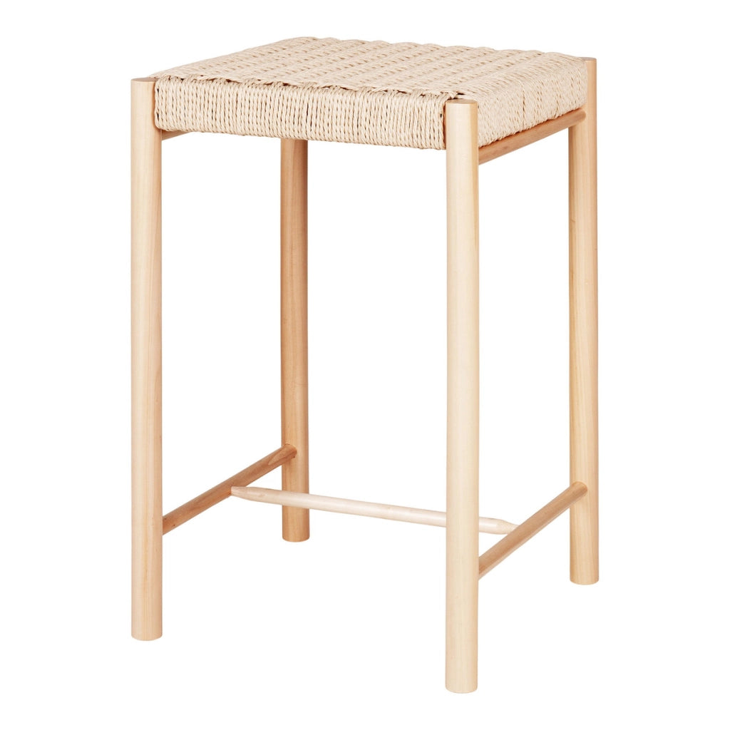 Sgabello Basso Abano, Marrone, Legno, 42x42x66,5 cm