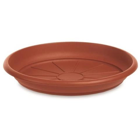 SOTTOVASO ROTONDO UNIVERSALE RESISTENTE AL DETERIORAMENTO DEI RAGGI UV COLORE TERRACOTTA  50 CM