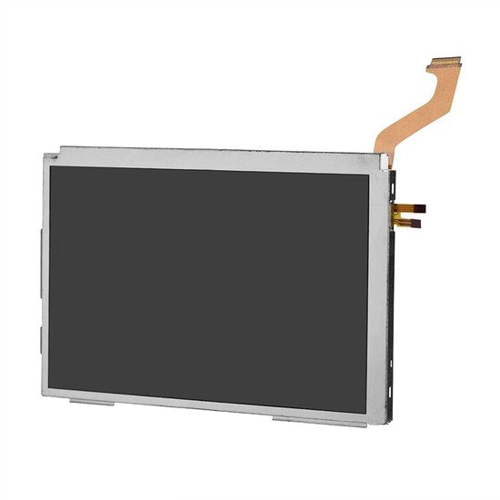 Schermo LCD di Ricambio per Nintendo 3DS XL - Nuovo - Dimensioni 123 x 77 x 4mm - Nero/Argento - Installazione Professionale Raccomandata - Schermo di Ricambio