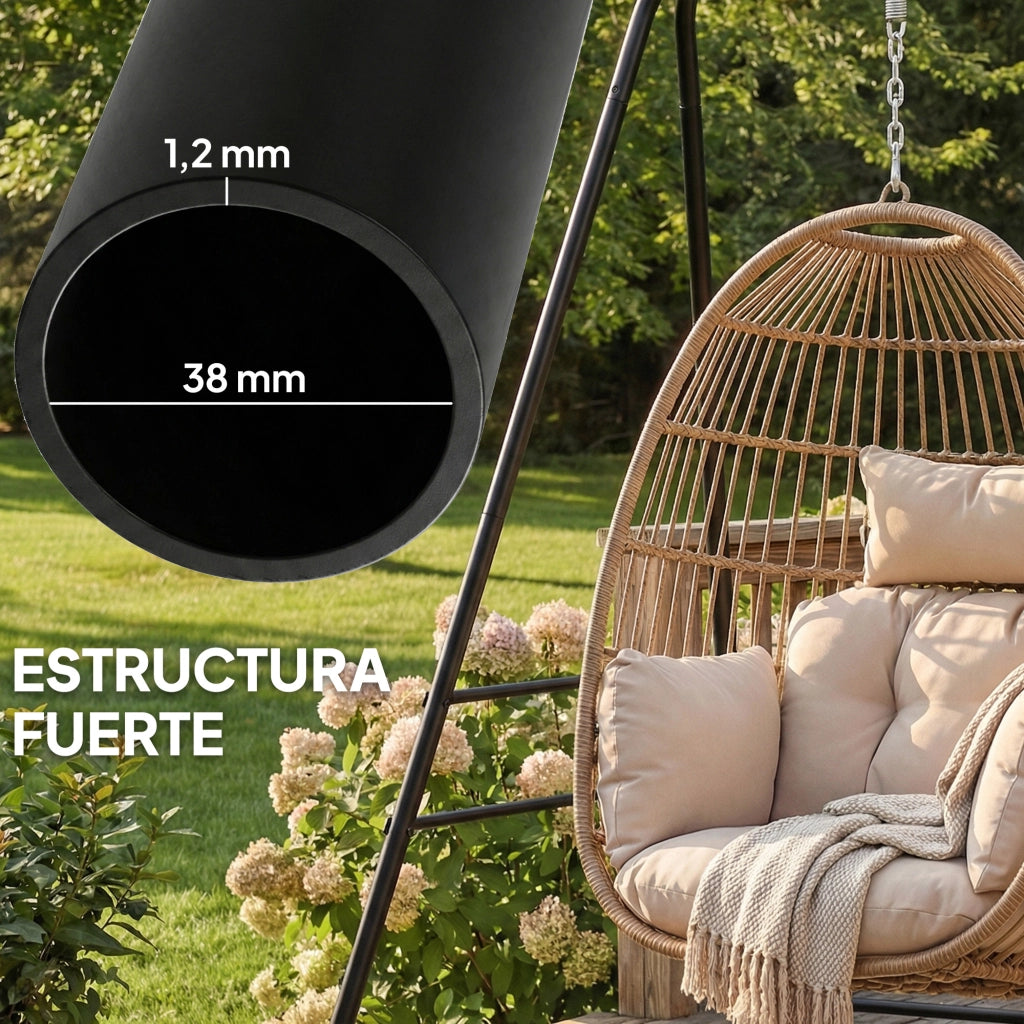 Supporto per Amaca Sospesa 183 cm ¨C zephmum ¨C Acciaio Antracite