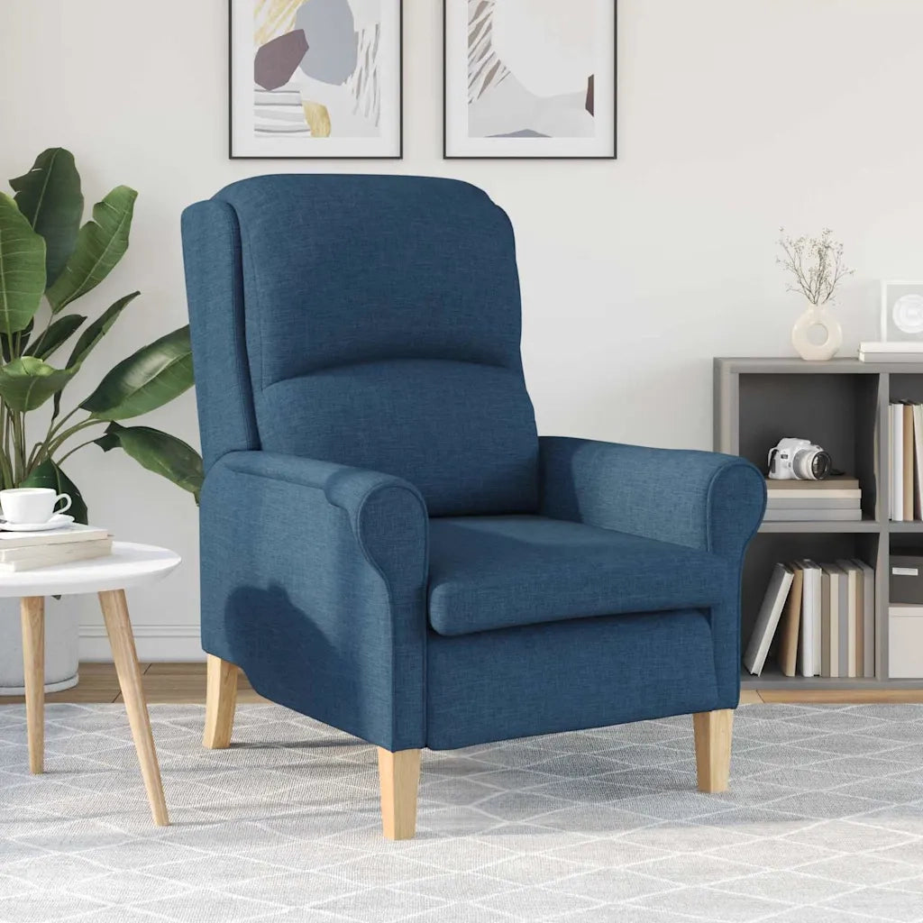 Poltrona-Divano Sedia Blu Tessuto 203380