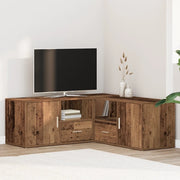 Mobile Angolare Legno Antico 200x40x45 cm in Truciolato 3307835