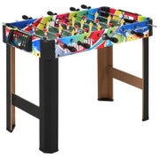 Calcio Balilla con 2 Tabelloni Segnapunti, in Legno, Acciaio Inox e Plastica, 86.5x43.5x63 cm, Multicolore
