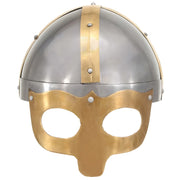 Elmo da Vichingo Antico Replica LARP Argento in Acciaio CFW5043197