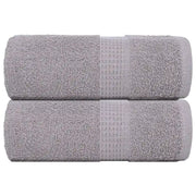 Asciugamani per Sapone 2 pz Grigio 30x30cm 360 g/mÂ² 100% Cotone