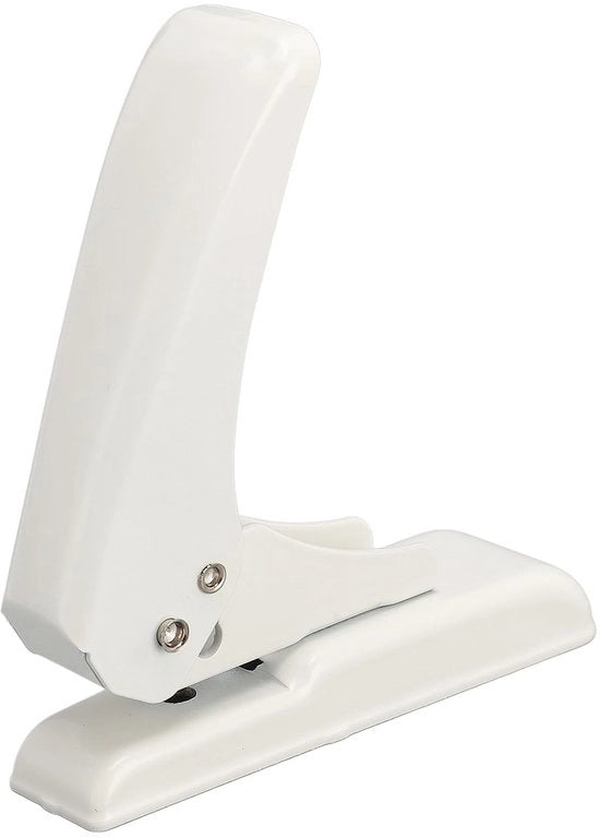 Perforatrice 5,5 Mm - Scatola con Antiscivolo - Capacità 40 Fogli - Corpo Interamente Metallico - Adatta per Carta/ Cartone/Cuoio - Macchina a Fori