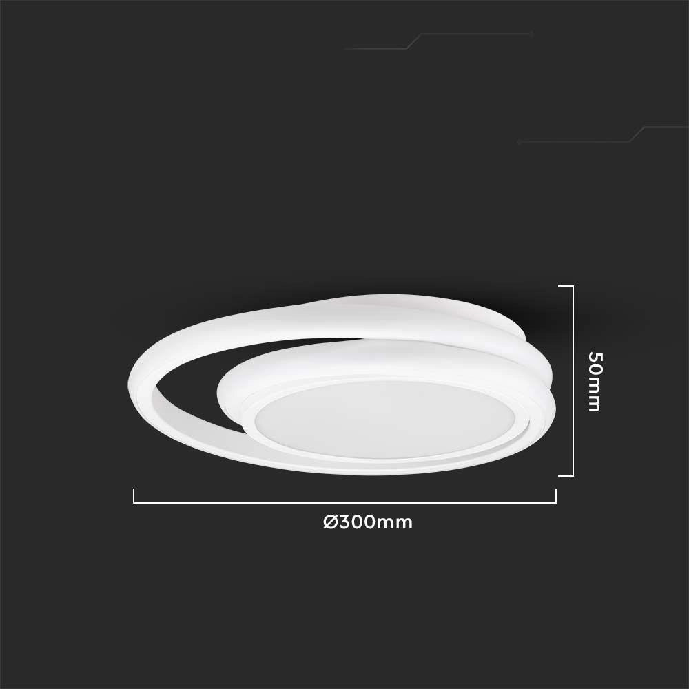 Plafoniera LED V-TAC 24W 4000K 2560lm bianca 31cm VT-7783
