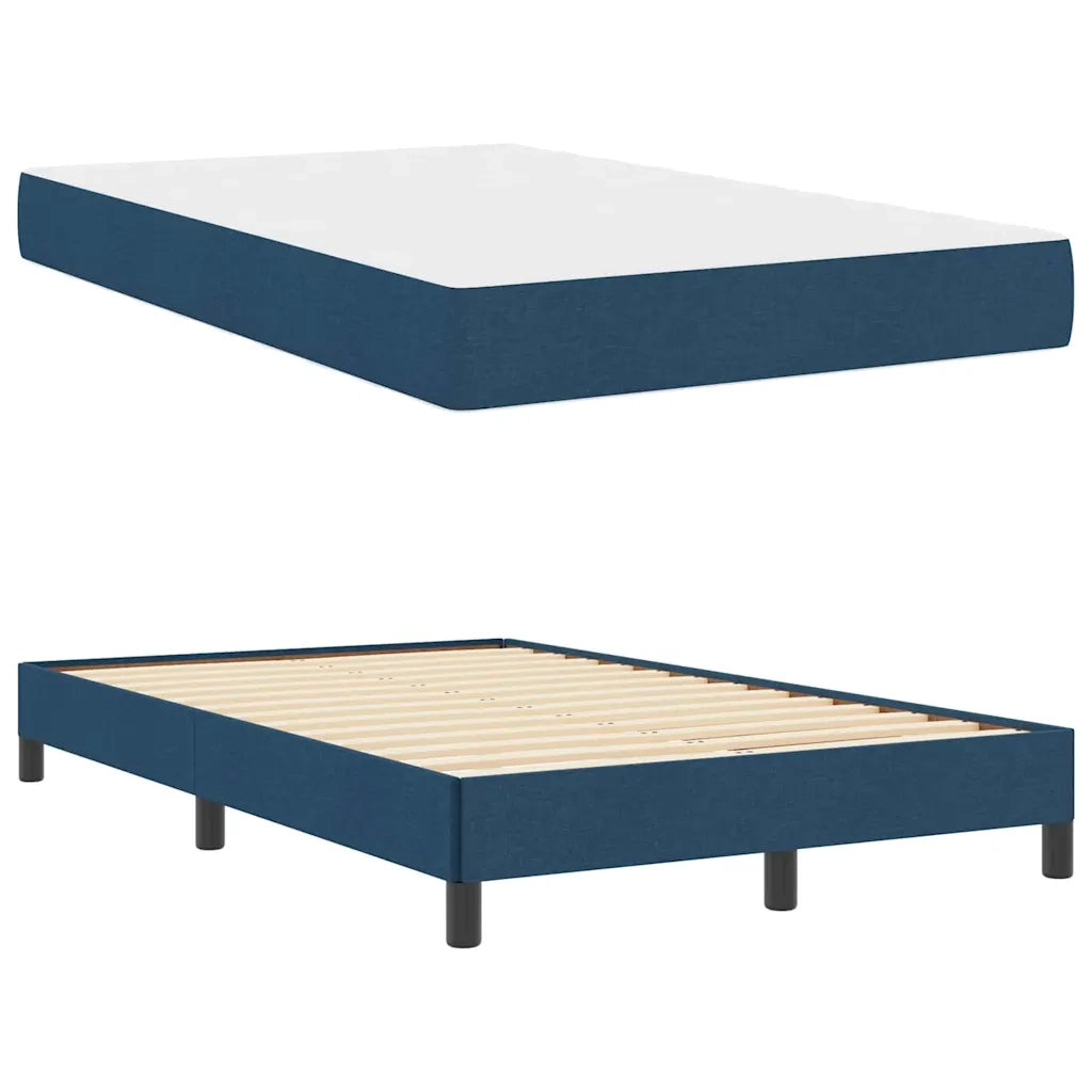 Letto a molle con materasso Blu 120 x 200 cm Tessuto 3398485