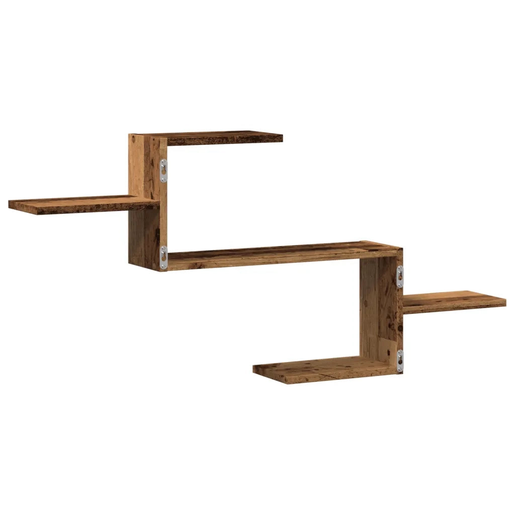 Scaffale a Parete Legno Vecchio 104x15x49 cm in Truciolato