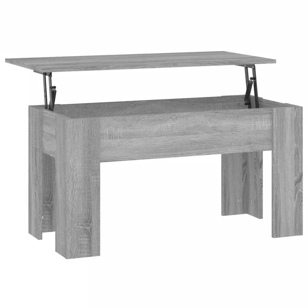 Tavolino da Salotto Grigio Sonoma 101x49x52cm Legno Multistrato cod mxl 13286
