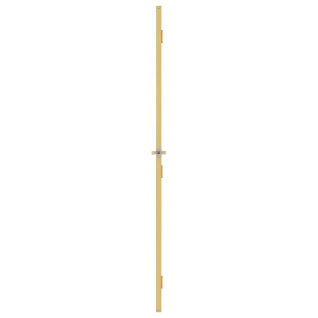 Porta Interni Sottile Oro 76x201,5cm Vetro Temperato Alluminio 155144