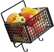 Raccoglitore da Parete per Cucina - Raccoglitore Metallico per Spazio - Capacità di Magazzino Grande - Sostenibile - Risparmio di Spazio - Raccoglitore per Cucina da Parete