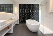 BOLERO - Pannello in PVC traforato - Parasole Colore: nero, Misura: 73x148 cm