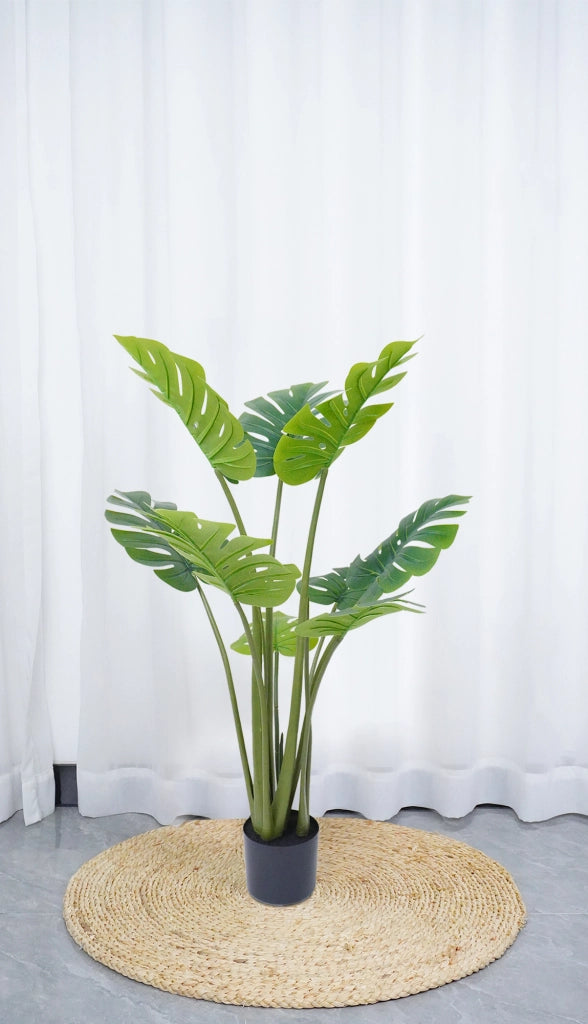 Pianta Finta Da Interno Artificiale Grandi Varie Altezze 100/150/180 Cm Artificiali Vari Modelli Modellabili Decorazioni Casa Ufficio - Monstera - Altezza 100cm