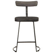 vidaXL Sgabelli da Bar 2 pz Neri 49x43x79 cm Legno Massello di Mango