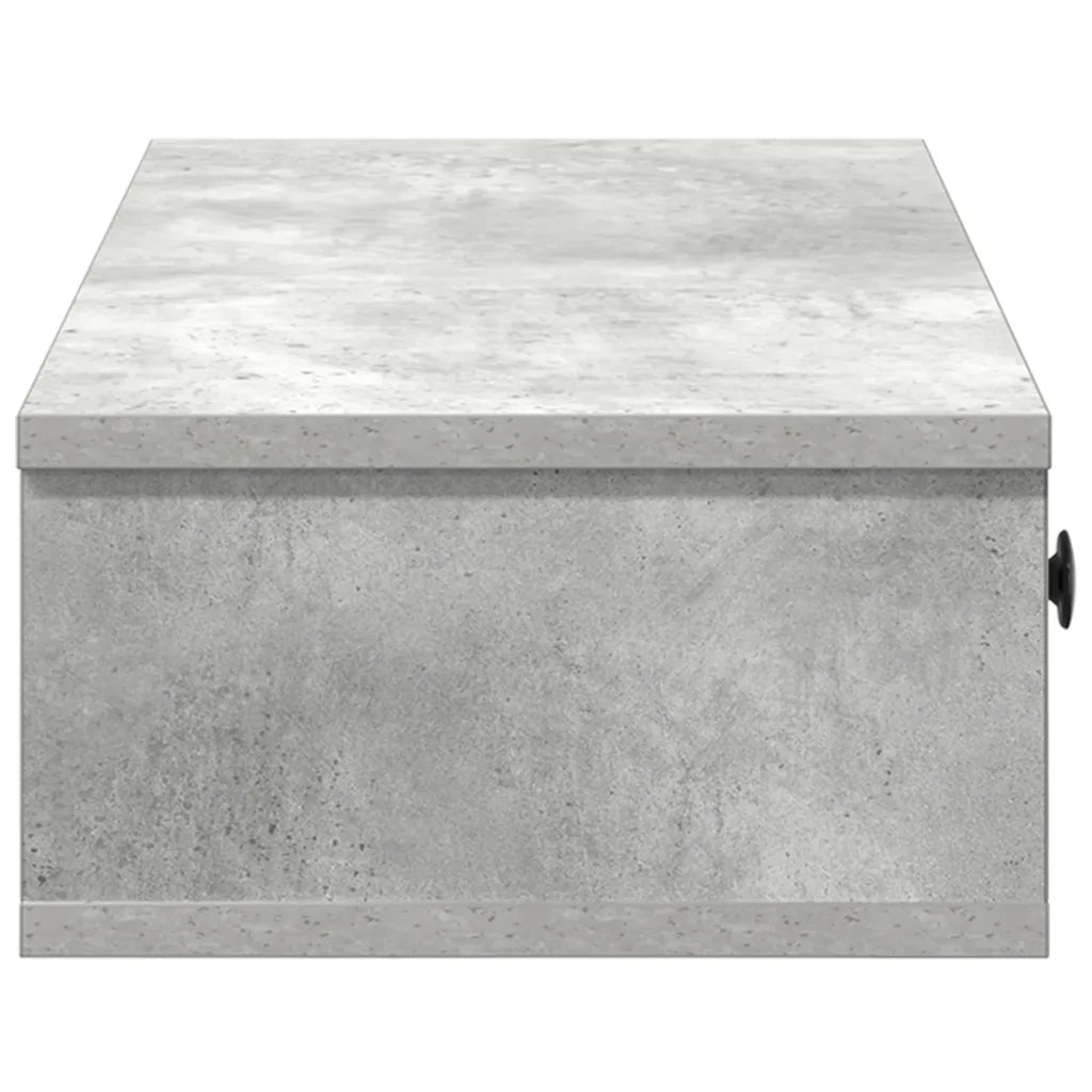 vidaXL Scaffale a Parete con Cassetti Grigio 60x28x15 cm in Truciolato