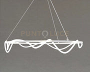 NOEMI-SR B  Lampadario a sospensione led bianco opaco 50W dimmerabile dimmerabile lumen 3420 SDD 2800 - 5000k