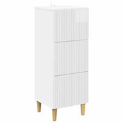Mobile con Cassetti Bianco Lucido 33 x 34,5 x 90 cm