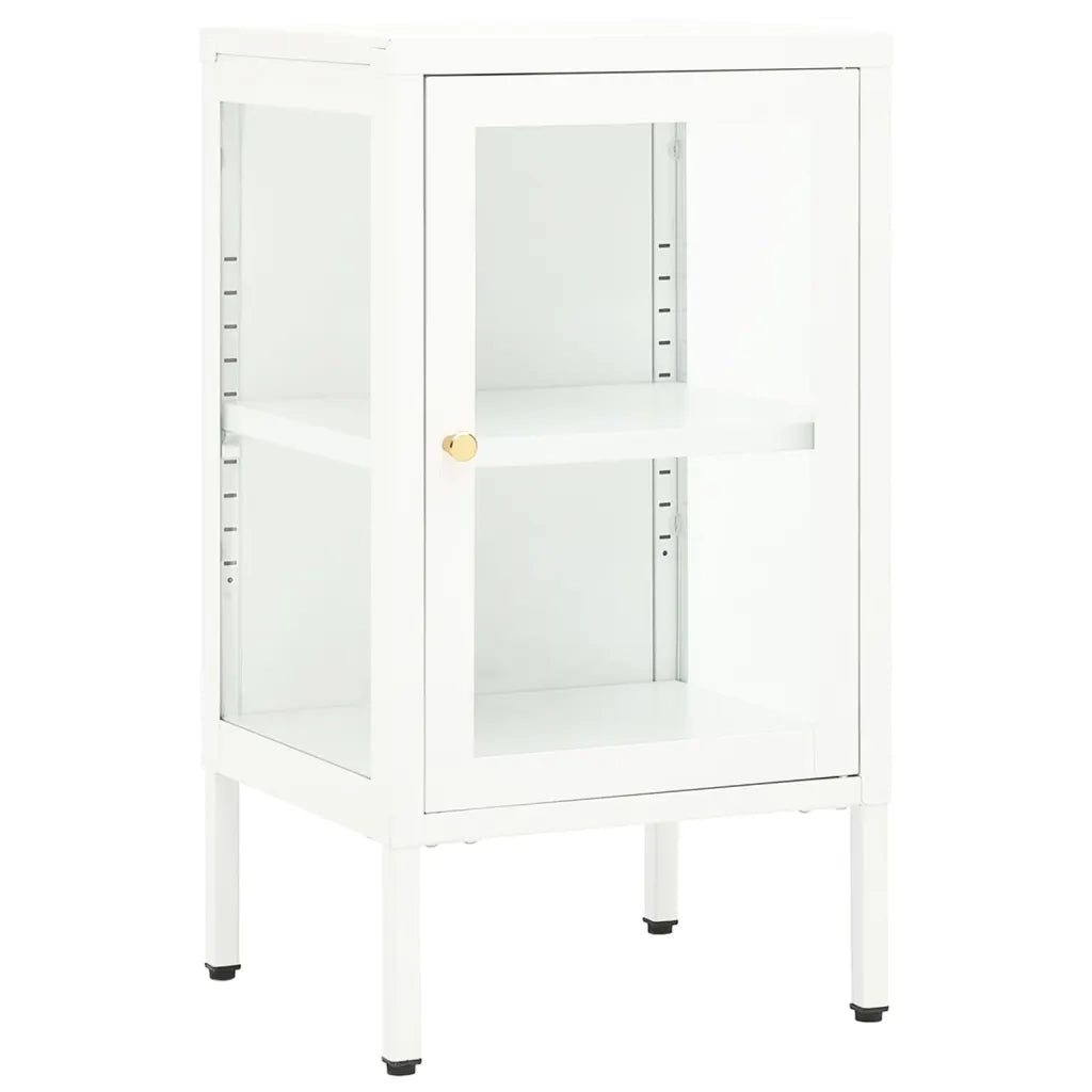 Credenza 38x35x70 cm Metallo e Vetro 336062