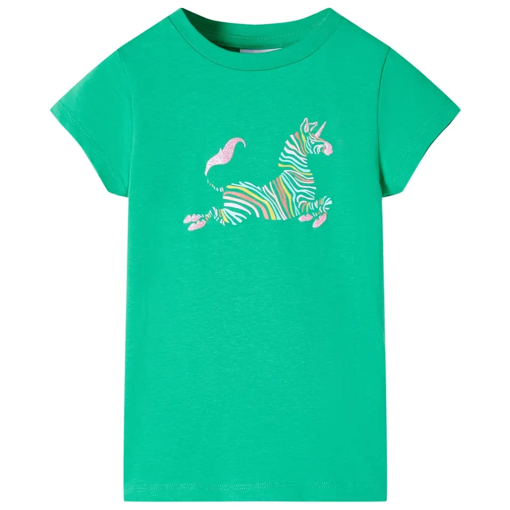 Maglietta da Bambina Verde 140cod mxl 85215