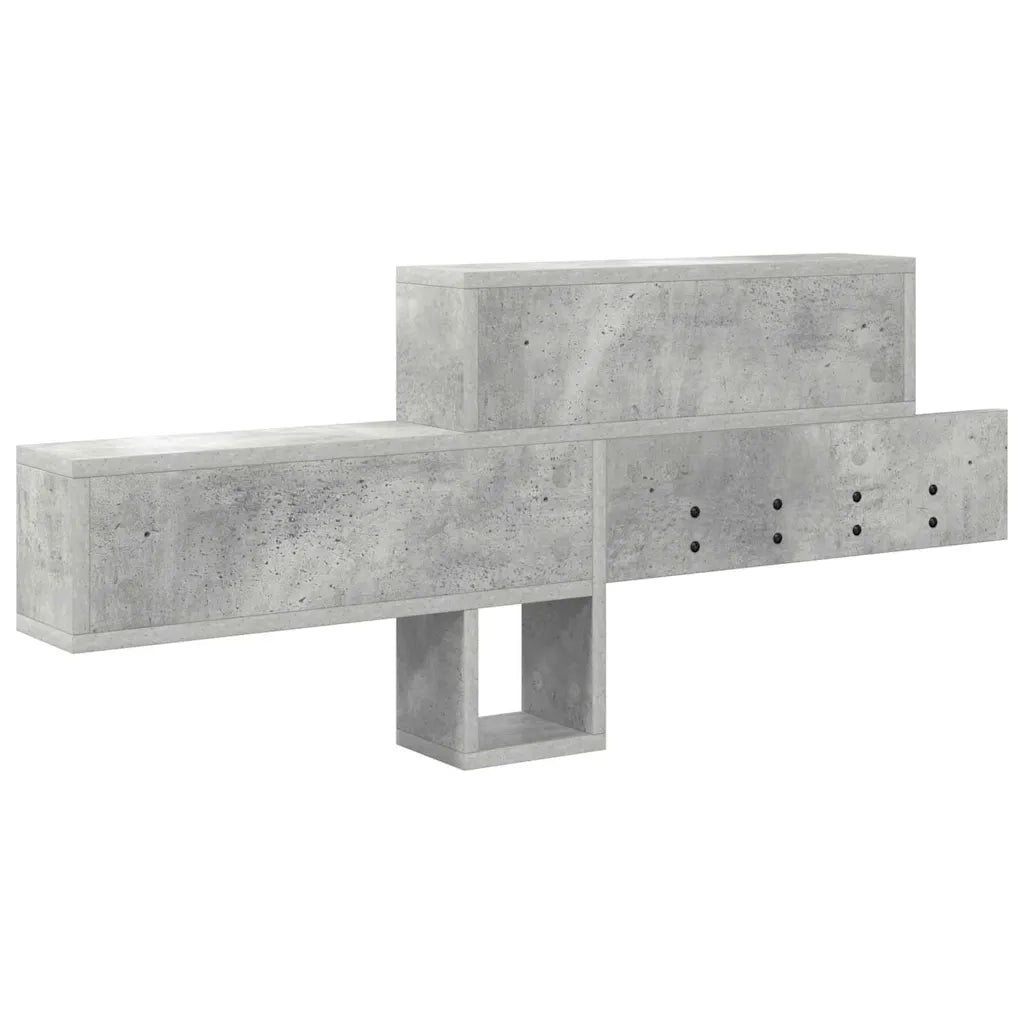 Appendiabiti a muro Grigio cemento 100 x 12 x 43,5 cm 874414