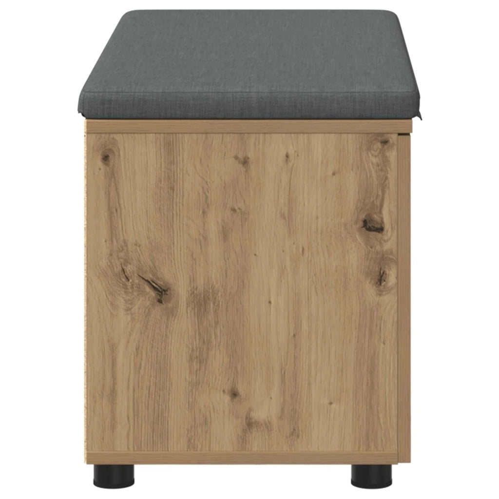 Panca per scarpe con cuscino Rovere Artigianale 80 x 38 x 46 cm 906105