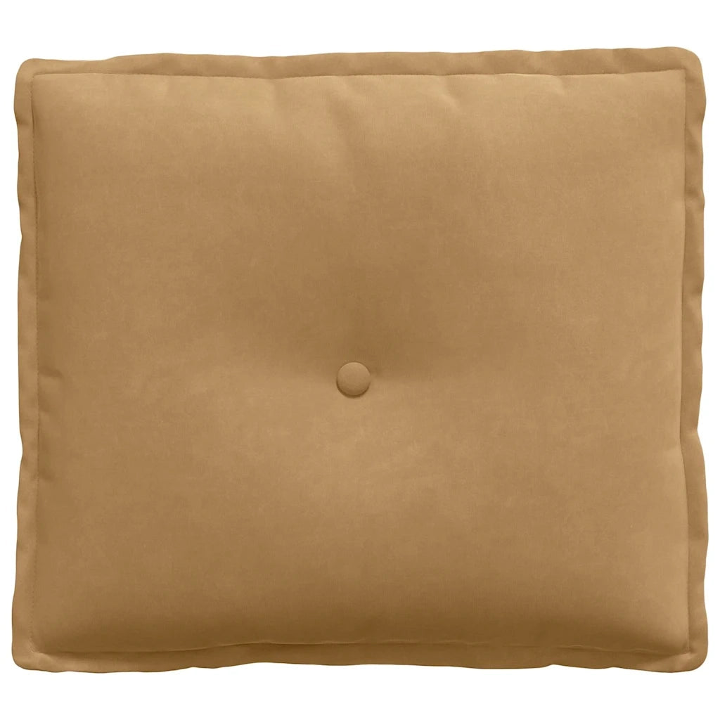 Cuscino per Schiena Marrone 50 x 45 cm Tessuto in Cords