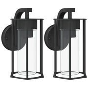 Applique da Esterno 2 pz Nere in Acciaio Inossidabile CFW4896535