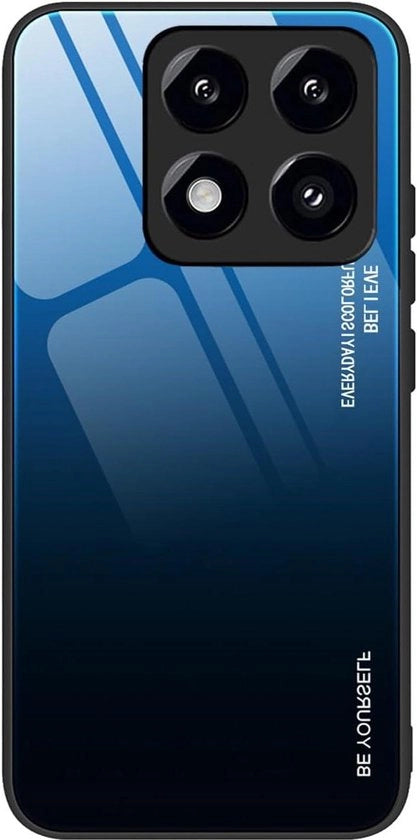 Hoesje premium schokbestendig con silicone TPU per iPhone con protezione 9H anti-kras e colori variabili blu