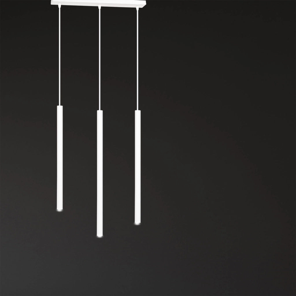 Emibig Selter 3 lampadario bianco 3xG9 45cm H120cm