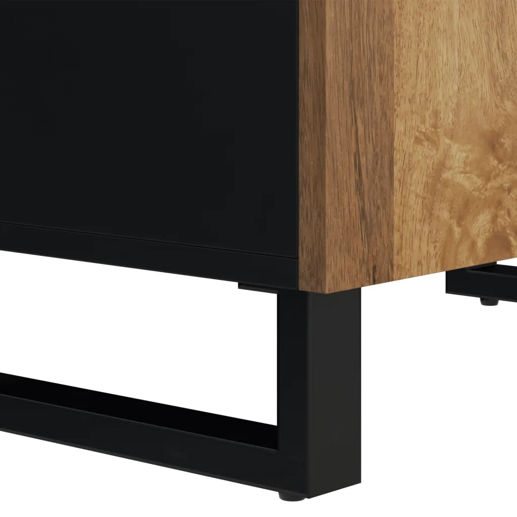 Credenza con 2 Ante 60x33x75 cm in Legno Massello di Mango 352916