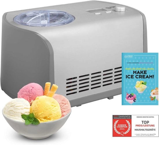 Macchina per la Produzione di Gelato Auto-Regolante con Contenitore in Acciaio Inossidabile per la Preparazione di Gelato Rapida e Facile
