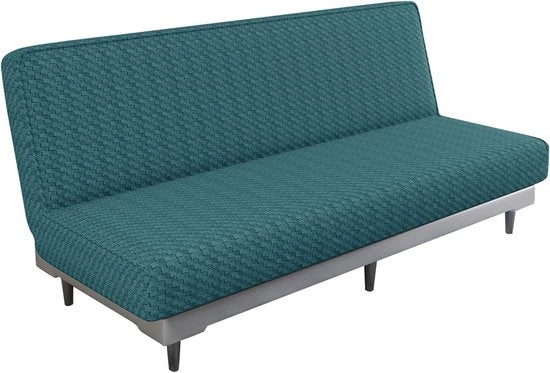 Futon Jacquard - Protezione per Divano - 1 pezzo - Blu Pappagallo - Materiale Sovraccosto morbido