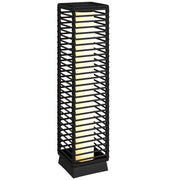 Lampada da giardino solare in resina ¨C zephmum ¨C 16x16x68 cm nero