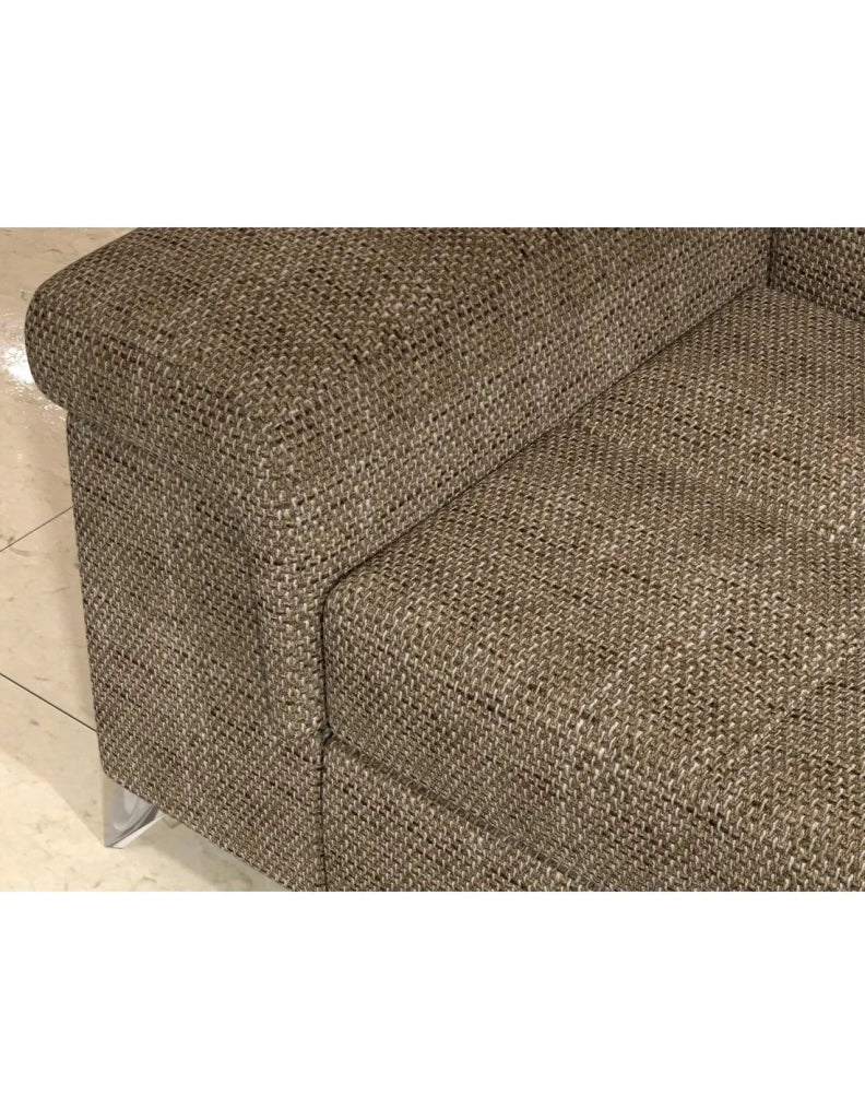 Divano ad angolo trasformabile PALAZZO 4 posti beige – angolo sinistro con 1 cuscino