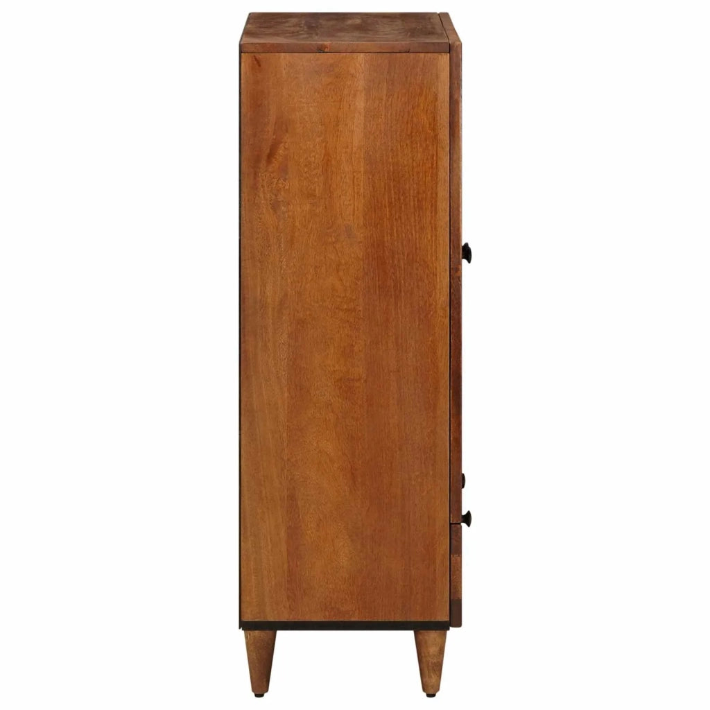 Credenza | Madia | Buffet da pranzo | Armadio da pranzo Noce 60 x 33,5 x 100 cm Legno di mango massello