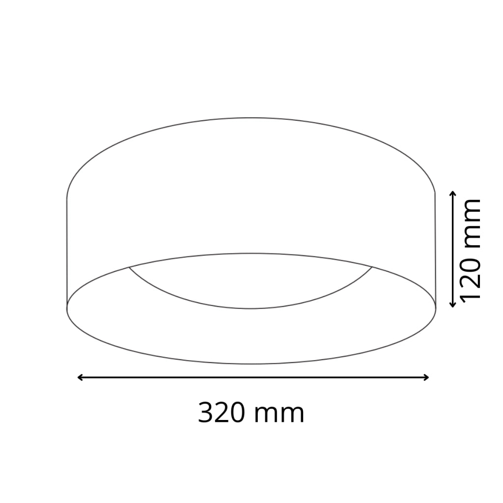 Plafoniera LED Polux Tuluza bianco oro 18W 4000K Ø32cm