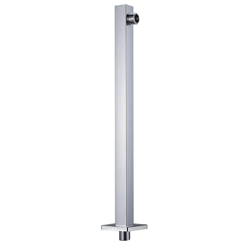 Braccio di Supporto Doccia Quadrato Acciaio 201 Argento 40 cm CFW1559354