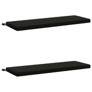 Cuscini per Panchina a 2 Pezzi SOEST 2 pz 100% Poliestere Nero 948763